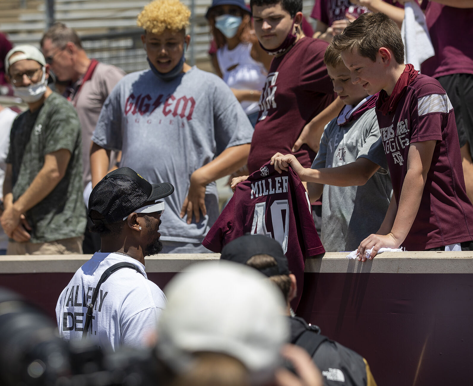 Maroon & White